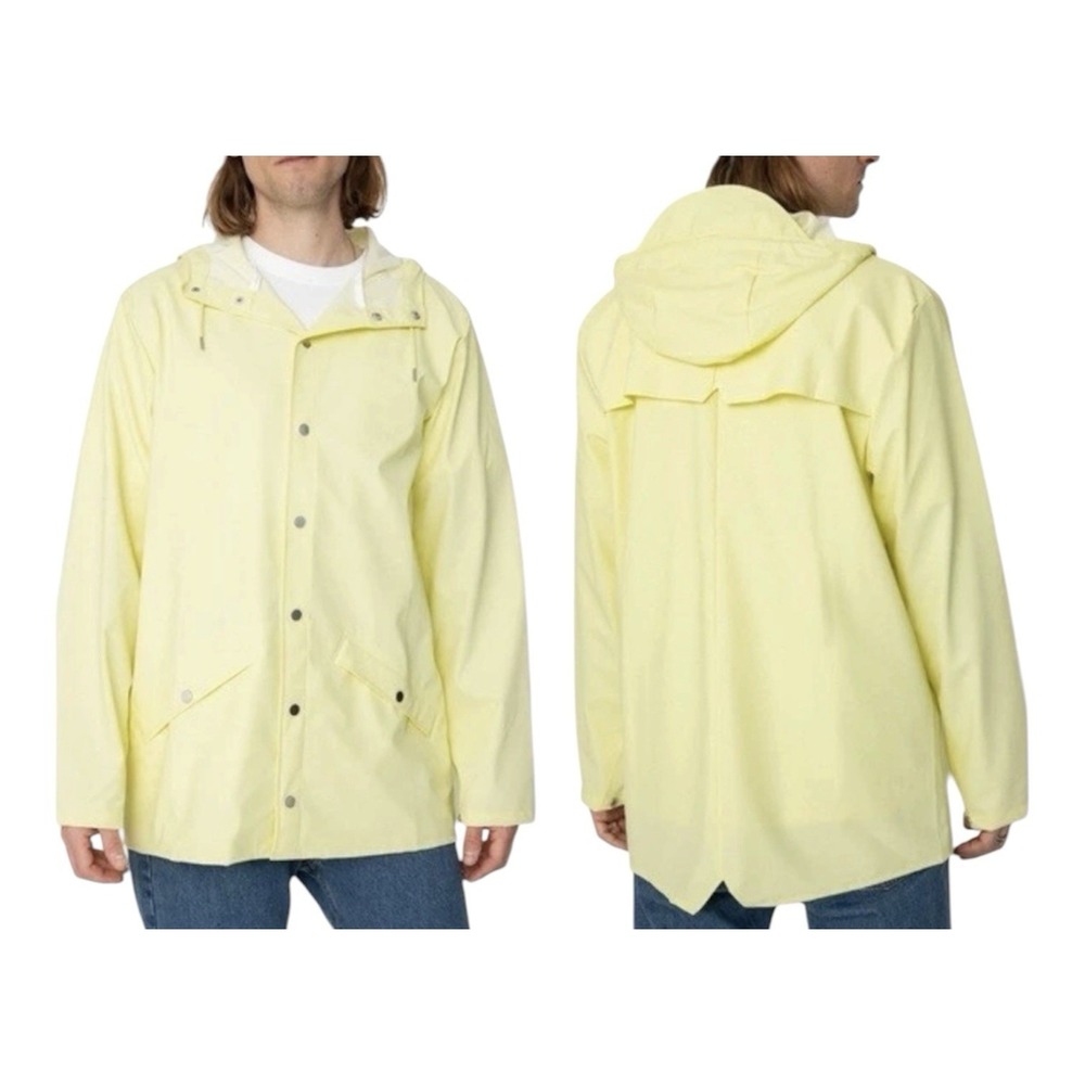 Rains Waterproof Rain Jacket Hooded Straw Unisex Large New Boating Golf